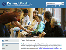 Tablet Screenshot of dementiaroadmap.info